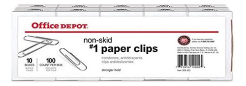 Clips De Papel De Marca De Oficinas, Número 1 Regular, No