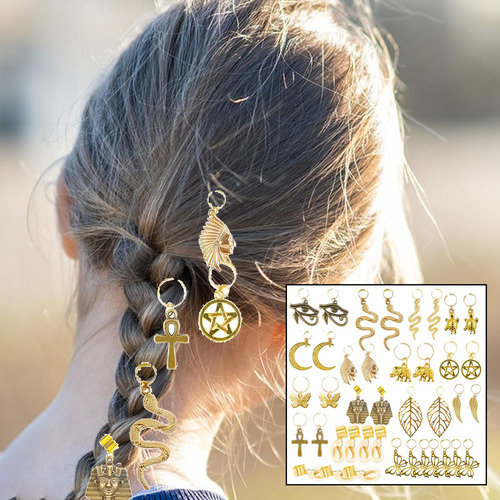 Juego De 40 Uds. Colgante De Joyería Diy Dreadlocks Dijes