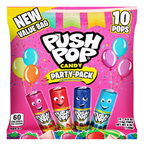 Push Pop Paletas De Pascua A Granel  10 Paletas Envuelta.