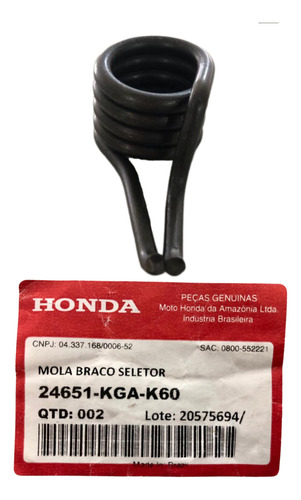 Mola Braco Seletor Cg125 Fan 2008 Original Honda