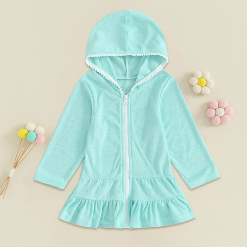 Poncho De Playa Con Capucha Para Bebé, Para Piscina, Baño Y