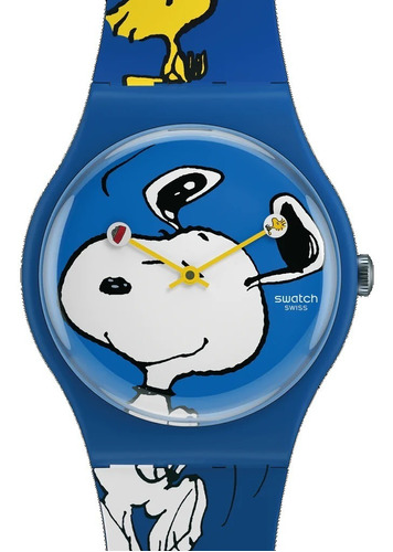 Reloj Swatch Bio Source Swso29z106 Diseño De Snoopy Unisex