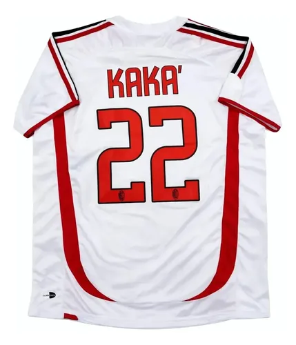 Camisa Kaká 22 Milan Branca Retro Torcedor - Super Promoção