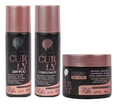 Kit Lilita Curly Shampoo, Cond E Máscara- Vence 11/24