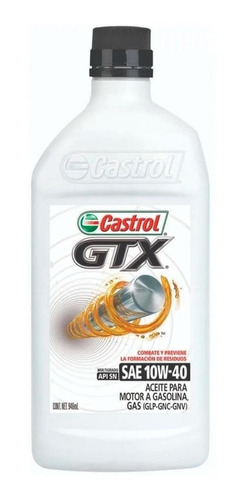 Aceite Castrol Gtx 10w40 946 Ml