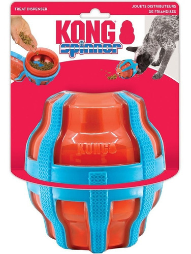 Dispensador de comida interactivo Toy Spinner Kong Color Red