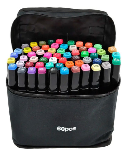 Kit Canetinha 60 Unidades Pintura Escolar Linha Profissional
