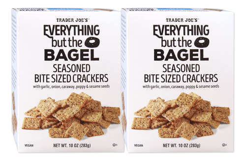 Trader Joes Bite Size Everything Crackers (2 Paquete)