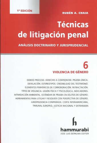 Técnicas De Litigación Penal 6 Chaia