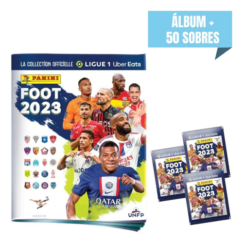 Pack Ligue 1 Foot 2023 (álbum + 50 Sobres)
