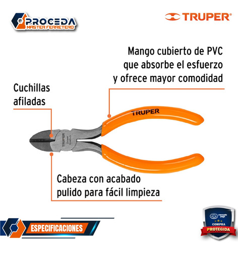 Pinza De Corte Diagonal 5 Mango De Pvc 17311