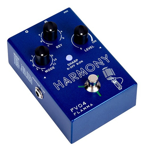 Imagen 3 de 5 de Pedal de efecto Flamma Harmony FV04 azul