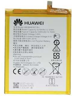 Bateria Huawei Hb386483ecw Honor 6x G9 Plus 12x Sem Juros