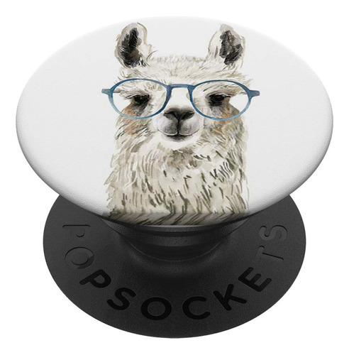 Llama Impresion Vidrio Popsockets Popgrip: Agarre Para