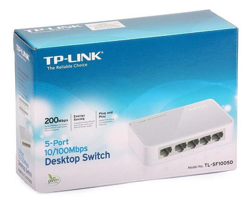 Switch 5 Puertos Tp-link Tl-sf1005d 10/100 Mbps 5 Bocas