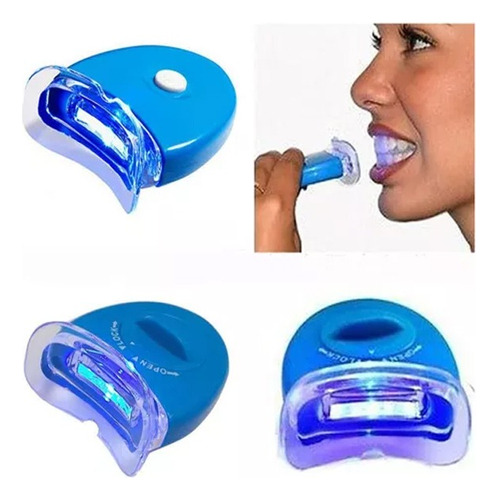 Kit Clareador Branqueador Dental + Luz Led + Moldeira
