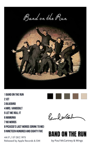 3 Poster Holografico Paul Mccartney + 2 Boleto Conmemorativo