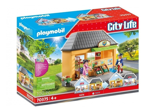 Playmobil 70375 City Life Supermercado Con Accesorios