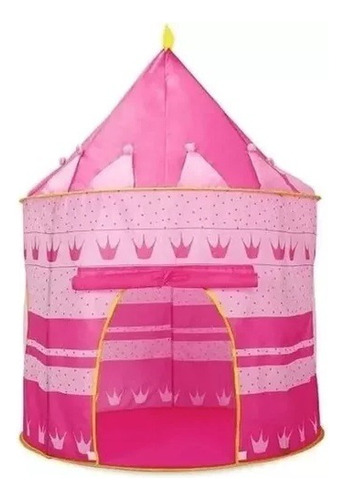 Carpa Pelotero Casita Castillo Infantil Autoarmable Color Rosa