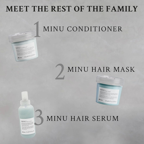 Shampoo Davines Minu 75ml Para Cabello Teñido, Champú