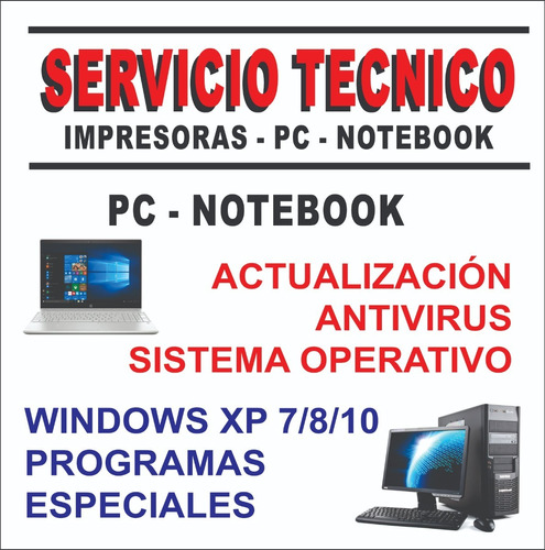 Servicio Tecnico Pc Notebook Laptop Monitores Flores Caba