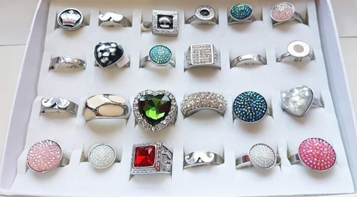Lote 4 Cajas Anillos Surtidas X36u A $33 De Costo C/u