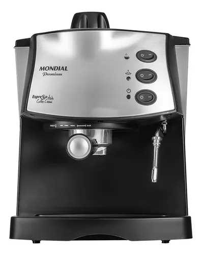 Máquina De Café Espresso Coffee Cream Mondial Preto/inox 830w C-08 Preto/prateado 220v