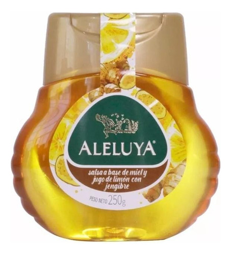Miel Líquida Con Limón Y Jengibre - Aleluya - 250 Grs.
