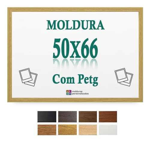 Moldura Cru 50x66 Cm Para Impresso Poster Arte Quadro Petg