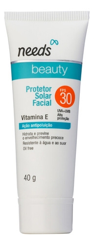 Protetor Solar Facial Needs Antipoluição Fps 20 - 40g
