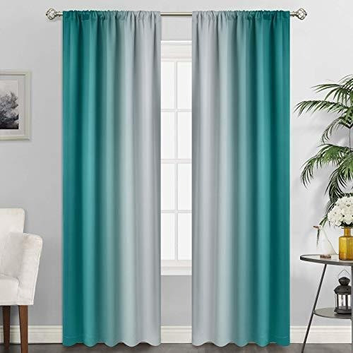 Simplehome Ombre - Cortinas De Oscurecimiento Para Sala De E