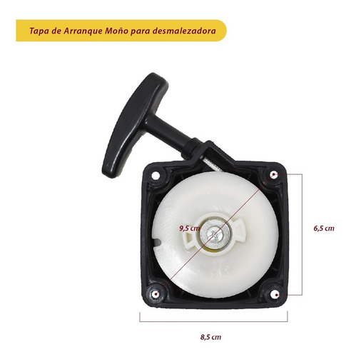 Imagen 5 de 10 de Tapa Arranque Desmalezadora + Carretel Corte Bajo Automatico