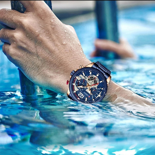 Relojes Curren De Cuarzo Deportivo Con Cronógrafo Y Fecha, I