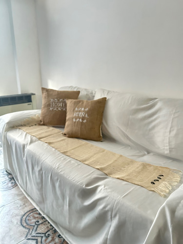 Funda Cubre -protectora Sillón 2 Cuerpos Arangusto Natural Lisa