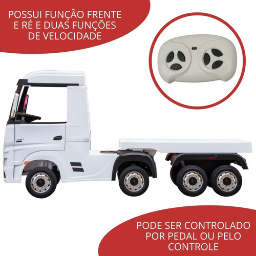 Mini camión eléctrico Mercedes Actros con remolque Importway