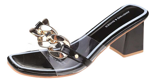 Sandalias F Para Mujer, Sandalias De Tacón Alto, Zapatillas