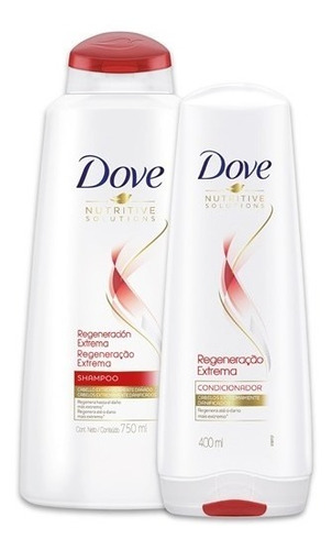 Dove Shampoo 750ml + Aco 400ml Regeneracion