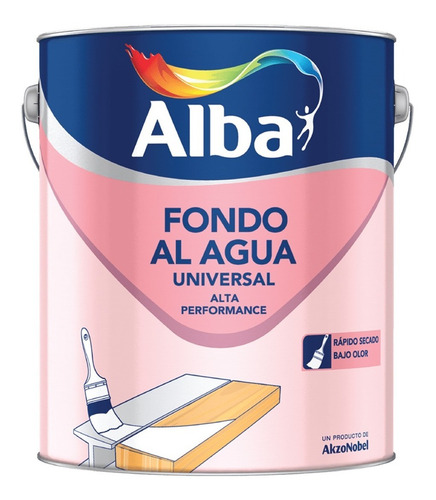 Fondo Acrilico Universal Al Agua Alba X 1 Lt Caporaso