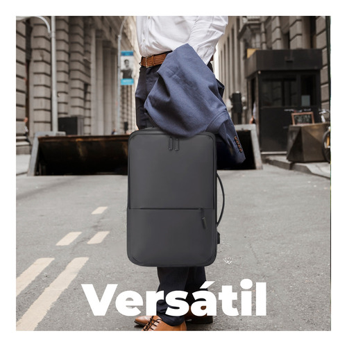 Mochila Moderna Para Oficina Y Negocios Con Carga Usb-lextt
