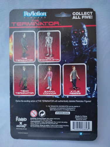 T800 Endoskeleton Terminator Funko Reaction Acabado Mate (Usado)