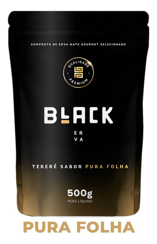 Imagem 1 de 2 de Erva Mate Terere Black Erva Qualidade Premium 500g Sabores