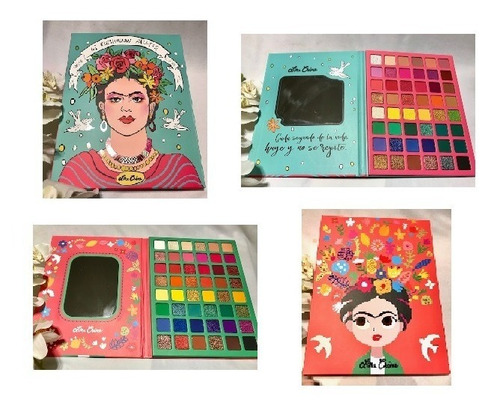 2 Paletas De Sombras Frida Con 48 Tonos Cada Una