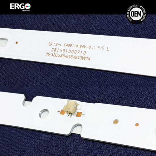 1 Leds Jvc Si32h V:3 (2tiras 6leds) - Aluminio Promo*