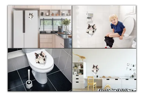 Vinilo Decorativo Pared [74qmgp4g] Gato 3d Animal