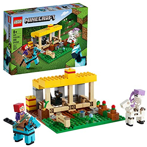 Kit De Construcción Lego Minecraft El Establo De Caballos 21
