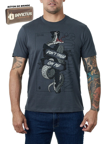 Camiseta T-shirt Tática Em Algodão Concept Snake Invictus *