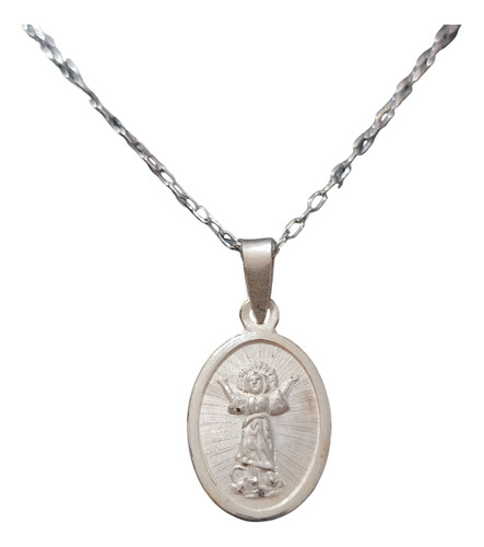 Collar Cadena Divino Niño Hombre Plata 925 + Caja Regalo