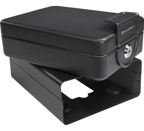 Barska Compact Safe Key Lock Safe Con Funda De Montaje Ax118