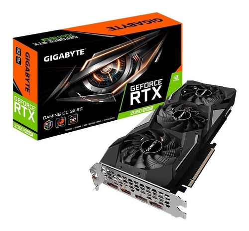 Placa de video Nvidia Gigabyte  Gaming GeForce RTX 20 Series RTX 2060 GV-N206SGAMING OC-8GD (REV 1.0) OC Edition 8GB