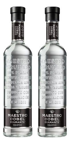 PACK 2 Tequila Maestro Dobel Diamante 700ML